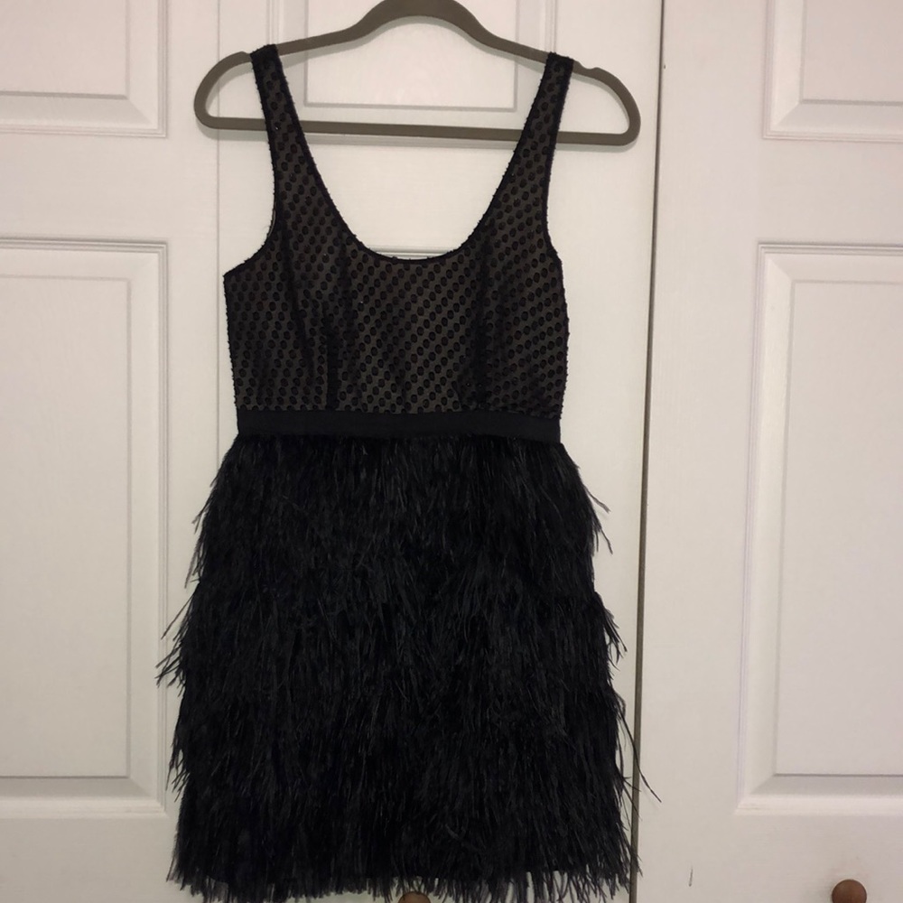 Beautiful feather cocktail dress